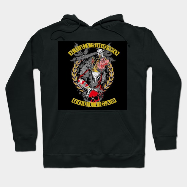 BURISROWO HOOLIGAN Hoodie by Kololawa Art